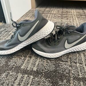 Nike Charcoal and White Athletic Sneakers